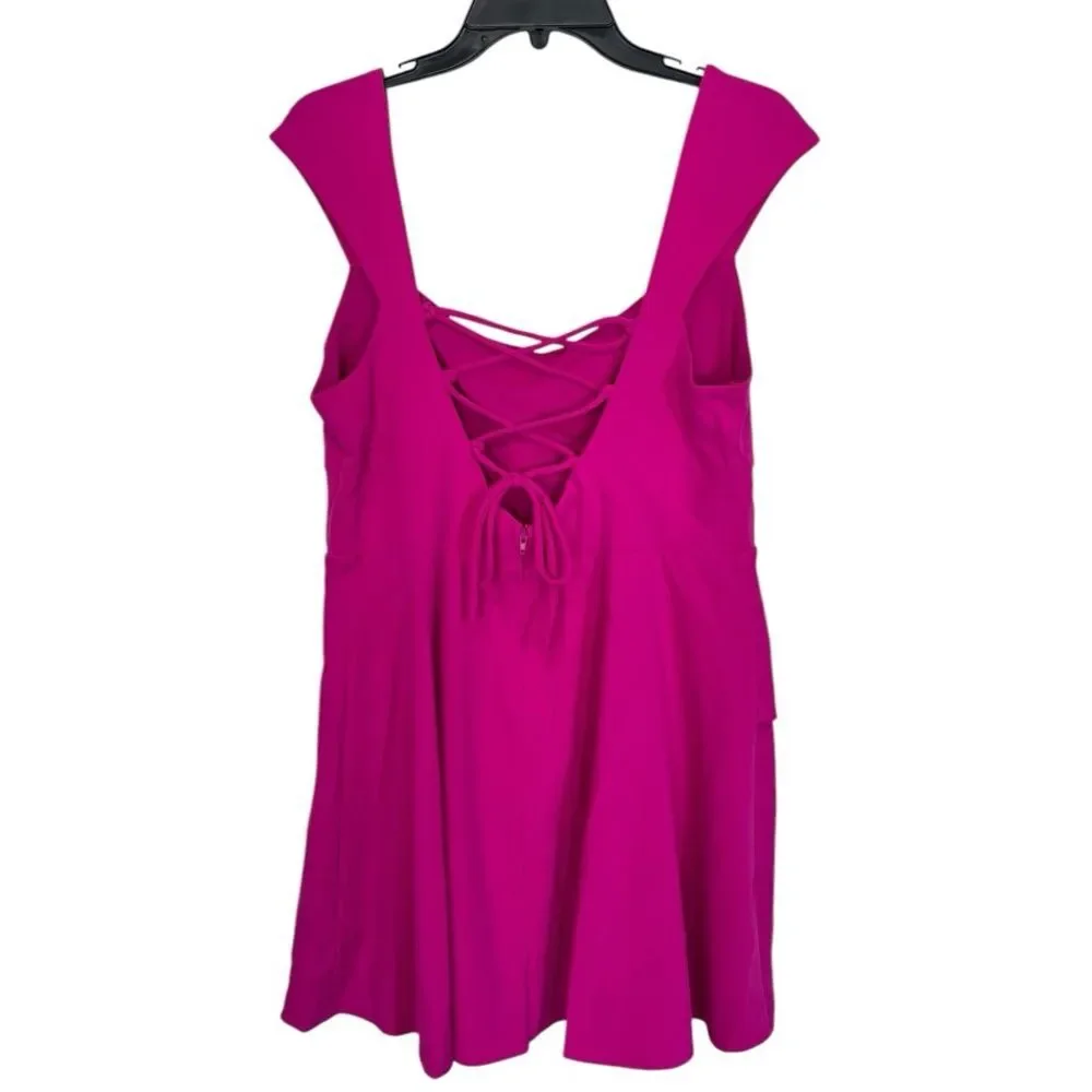 NWT City Studio | Girls‎ Pink Sheath Short V Neck Sleeveless Zipper Dress 17